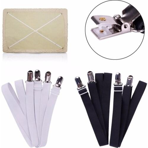 2Pcs/Set Bed Sheet Clip Mattress Cover Blankets Grippers Clip Holder Fasteners Elastic Set Length 1.5m #276083