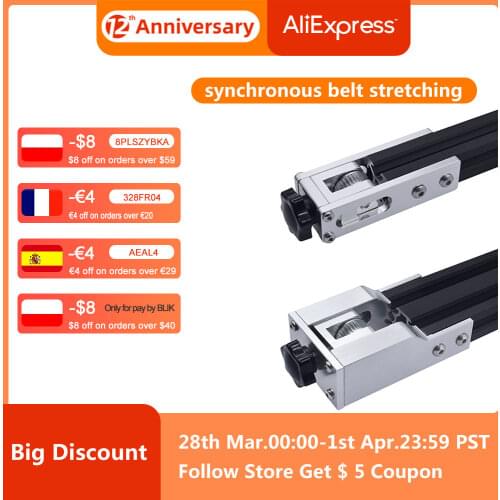 2020 X axis V-Slot 2040 Y axis timing belt Stretch Straighten tensioner For Ender 3 5 v2 CR-10 10S PRO upgrade 3d printer Parts