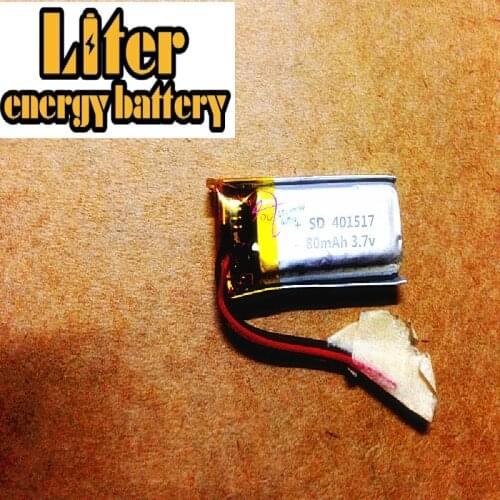 3.7V polymer lithium battery 431517 451517 451515 401517 MP3 smart watch 80mAH Bluetooth headset