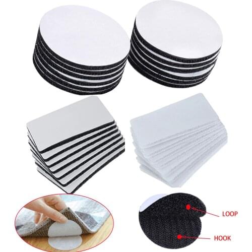 5-20Pairs/lot 60mm Strong Self Adhesive Fastener Dots Stickers Velcros Adhesive Tape For Bed Sheet Sofa Mat Carpet Anti Slip Mat
