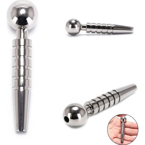 1PCS Stainless Steel Urethral Dilators Penis Plug Catheters Hollow Urethral Sound Penis Rod Sex Toys For Man Penis Plugs