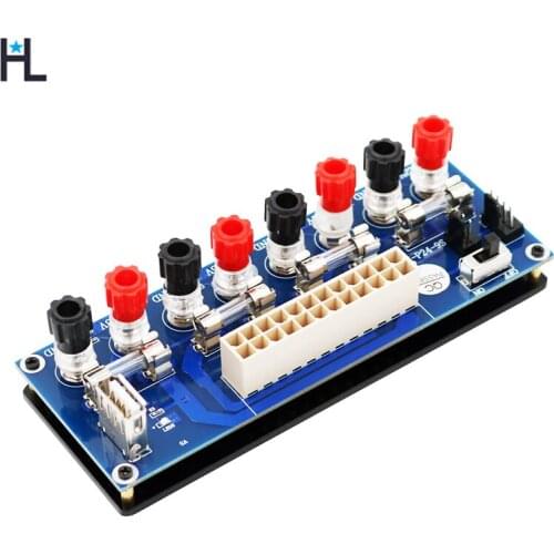 24 pin ATX Power supply Adapter Motherboard Connector Adapter with USB 5V port and insulation plastic base upgrade version