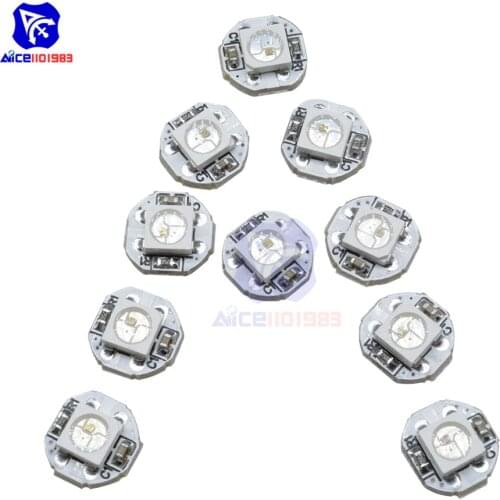 50PCS WS2812B Addressable LED Pixel Light SMD 5050 RGB SMD on Heat Sink PCB Board LED Module Pixels Light 5V DC