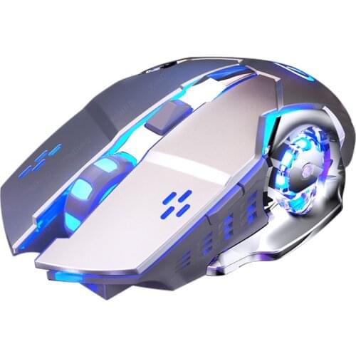2.4G Wireless Gaming Mouse 1600 DPI LED Rechargeable Adjustable Gamer Silent Mouse Mute Gamer Mouse Game Mice For PC Laptop