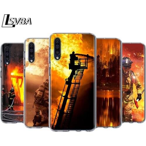 Fire fighting hero For Samsung Galaxy A90 A80 A70 A60 A50 A40 A30 A32 A52 A72 A02S A2 A20S A20E A10S A10E A10 Phone Case