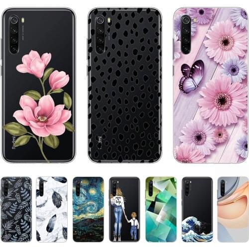 Case for Xiaomi Redmi Note 8 2021 Silicon Womens Fashion Shell Case 6.3inch Tpu Soft Bumper Anti-knock Ultra-thin Personality