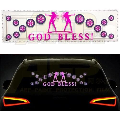 For Car Rear Windshield Decorative Styling Accessories Light Car Sticker Interior Atmosphere Music Rhythm LED Flash Lamp