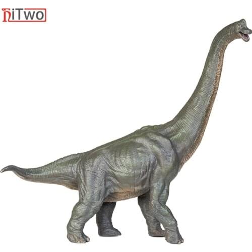 HiTwo Jurassic Dinosaur model Sauroposeidon Action Figures Open Mouth Savage Animals Model Toy Cognition Gift For Kid
