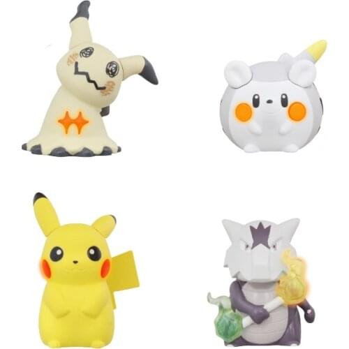TAKARA TOMY Pokemon Anime Figures Pikachu Mimikyu Cubone Togedemaru Action Figure Collect Model Toys Gifts for Children