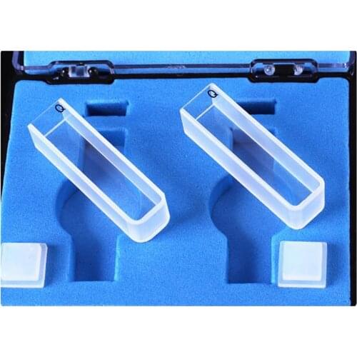 Quartz Cuvette 10mm Path Export light Glue Process Experiment Transparent high Temperature Resistant Acid Alkal B10mm-3.5mlQc