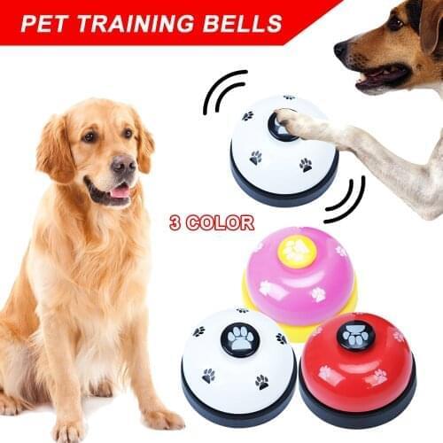 Interactive Pet Dog Cat Training Bell Toys Kitten Puppy Food Feed Reminder Puzzle Toy Development Intelligence Squeak Sound Toy