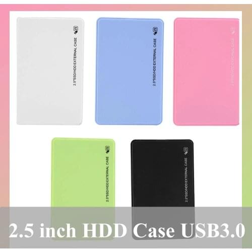2.5 inch SATA to USB 3.0 HDD Enclosure Case 5Gbps External SSD Hard Disk Drive Box for HD Hard Drive Disk Computer PC