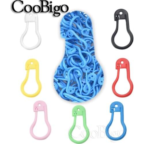 Stitch Markers for Crochet Accessories Knitting Tools Plastic Knit Locking Safety Pin Label Tag Colorful 50/200 Pcs