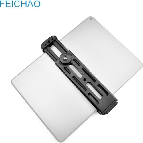 Mobile Phone Clip Rotatable Knob Lock Mount 1/4 Cold Shoe for Handheld Stabilizer Tripod Vertical Bracket Tablet Holder Clamp