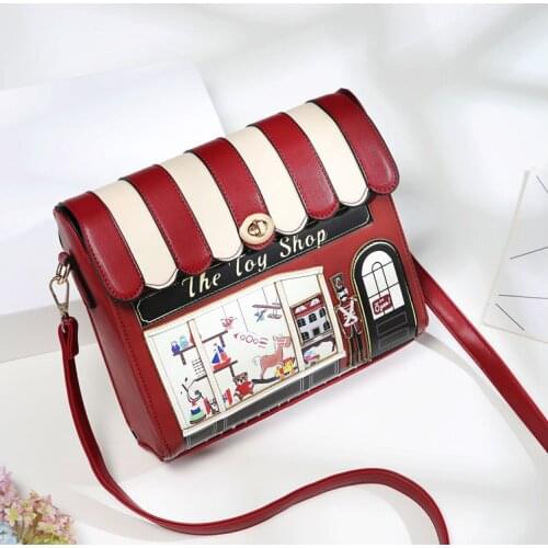 2020 autumn and winter new oblique small bag one-shoulder womens bag personality flower bag small square bag hit color bag