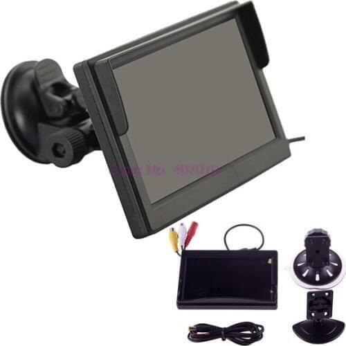 By DHL or EMS 20 picecs 5" TFT Color LCD Car Parking Rear View Reverse Monitor High Resolution HD 800*480 Reversing Camera