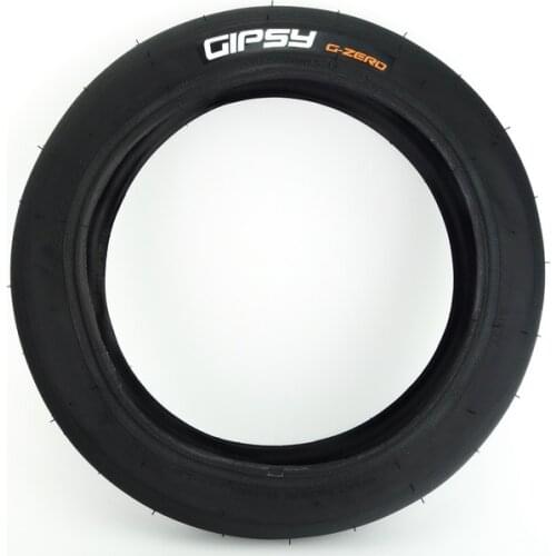 GIPSY G-ZERO ORANGE LABEL FOLDING TIRE 12x1.75 12 Inch Slick Tire 155g 85PSI 120tpi Balancebike Pushbike KidsBike Upgrade 43-203