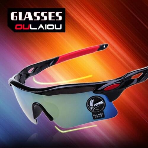 Sunglasses Sports Cycling Glasses Dazzling Color Film Reflective Wholesale Outdoor Cycling Glasses Explosion-proof Sun Goggles