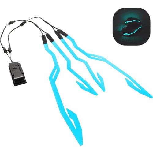 Motorcycle Helmet Light Rechargeable Helmet Light Safety Night Warning Signal LED Motorcycle Helmet Sticker Light Stripe