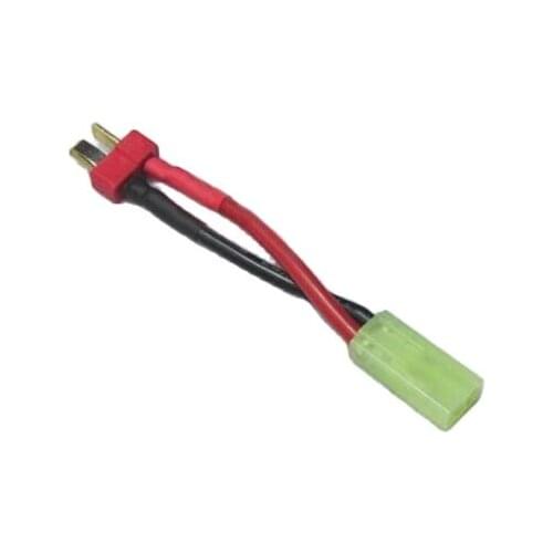 T plug Male to Small Tamiya Female 14AWG Silicon Wire Connector Adapter 50mm