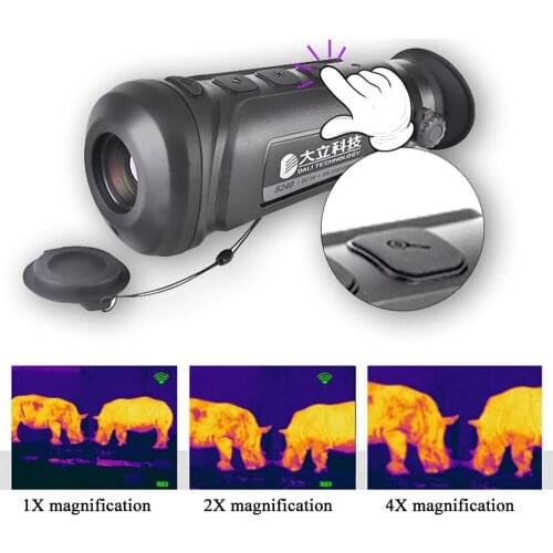 Thermal Imaging Hunting Scope WIFI Connection APP Instant Sharing with Hot-spot Tracking Crosshair Red-Dot Sight Thermal Camera
