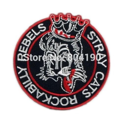 3" CATS Iron On/Sew On Patch Tshirt TRANSFER MOTIF APPLIQUE Rock Punk Badge s Wholesale