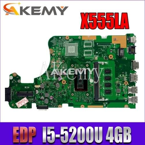 X555LA Motherboard For Asus X555LP X555LD X555LJ X555LB X555LF laptop Motherboard X555LAB Mainboard test 100% OK I5-5200U 4G-RAM