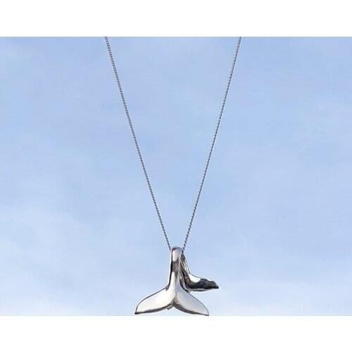 Korean Fashion Silver Color Long Mermaid Tail Choker Necklaces For Women 2019