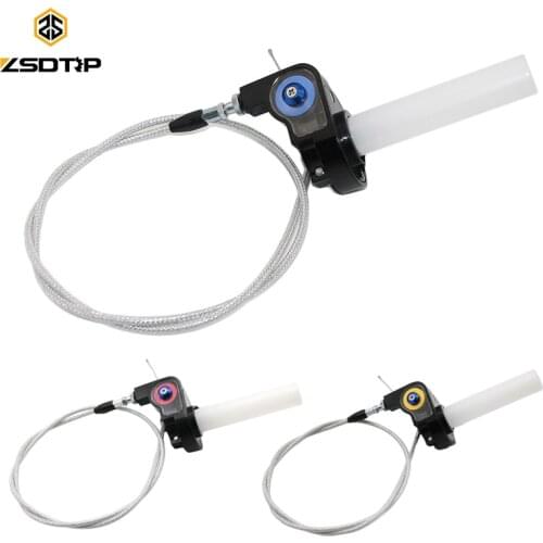 ZSDTRP 7/8" 22mm Quick Action Gas Throttle Handle Grip Twist + Cable For Dirt Bike 50-250cc Motorcycles