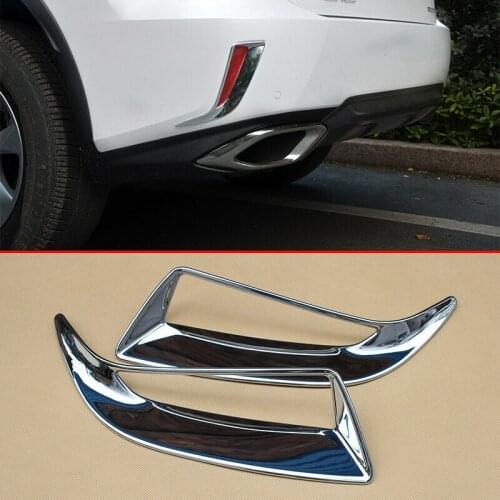 2Pcs Car Chrome Rear Fog Light Lamp Cover Mould Trims for Lexus RX 2016-2019