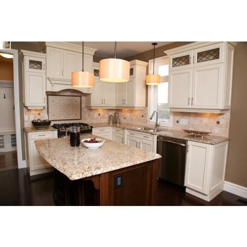 2017 new design retail wholesales traditional solid wood kitchen cabinets white color S1606067