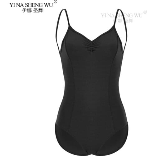 Ballet Leotard For Women Cotton Black Sling Ballet Dancewear Adult Dancer Practice Costume Sexy Gymnastics Clothing 8 Colors