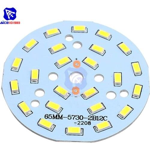 Diymore Dia. 65mm 12W 24 LEDs 5730 SMD Warm White LED Ceiling Light Aluminum Board