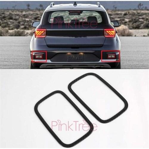 For Hyundai Venue 2019 2020 Rear Fog Light Lamp Cover Garnish Foglight Trim Car Accessories
