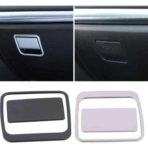 For Mazda CX-5 CX5 2017 2018 2019 2020 2021 Stainless Steel Copilot Glove Box Frame Decoration Cover Trim Accessories