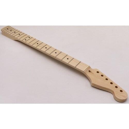Best Canada Maple 22 frets Electric Guitar Neck replacement maple fingerboard ST style natural color