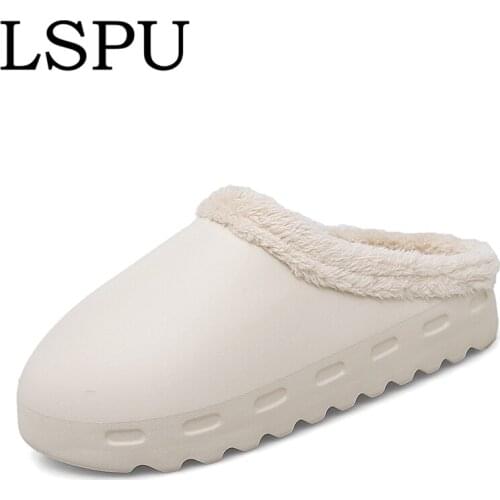 Mens Winter YZY SLIDE Slip On Keep Warm Unisex Cotton Slippers Fashion Lightweight Winter Slide For Men Women Plus Size 35-46