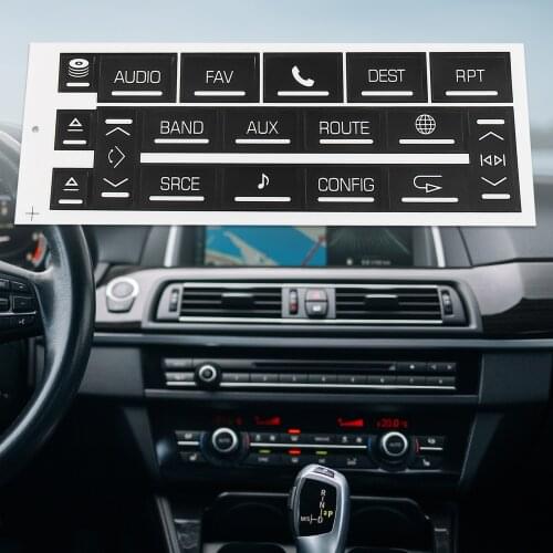 Uxcell Car Front Radio Stereo Button Repair Decals Stickers for Cadillac Escalade for Chevrolet Suburban