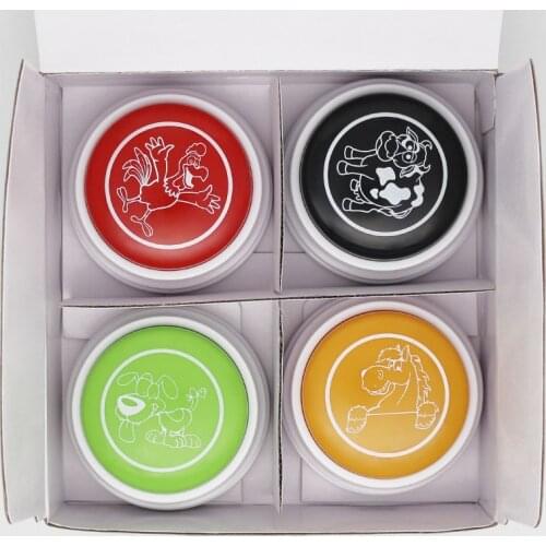 2019 new Hot Education toys animal sound talking buzzers for kids preschool learning gifts .4Colors/Set with Free Shipping M10