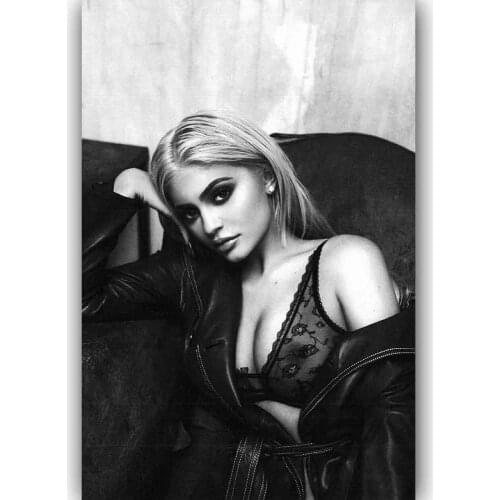 New Kylie Jenner Custom Hot Actress Girl Movie-Silk Art Poster Wall Sicker Decoration Gift