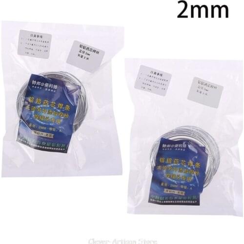 2.00mm*3M /5M flux-cored wires Hypothermia Aluminium Welding Solder Rods Wires Electrode for Welding Au 24 20 Dropship