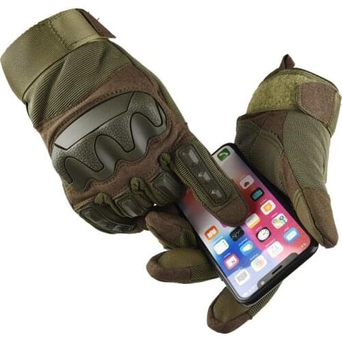 Tactical Military Gloves Army Shooting Airsoft Gloves Men Women Paintball Bicycle Rubber Protective Anti-Skid Full Finger Gloves