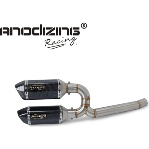 Motorcycle Middle Pipe Full Exhaust System Link Connect Accessories For Yamaha FZ6 FZ6-N FZ6S 2004 2005 2006 2007 2008 2009