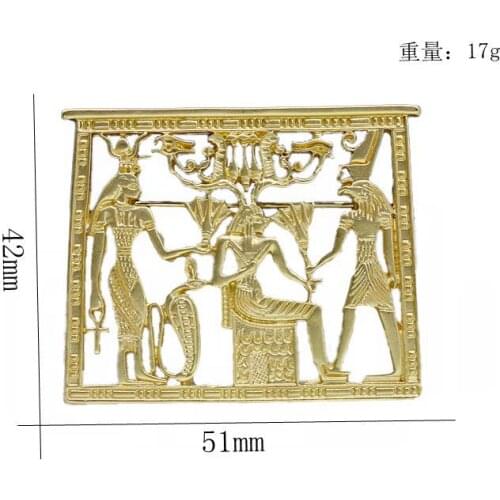 Decoration world Europe and America matte gold brooch accessories manufacturers preferential retro womens pin