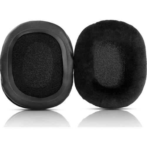 1 Pair Velvet Replacement Earpads Pillow Ear Pads Foam Cushions Covers Repair Parts for Bingle B630 B830 B950 Headphones Headset