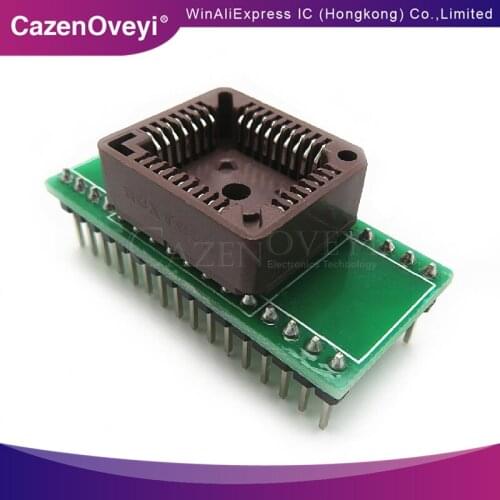 1pcs/lot IC Test Socket PLCC32 turn DIP32 adapter adapter blocks the conversion Block burning seat parts In Stock