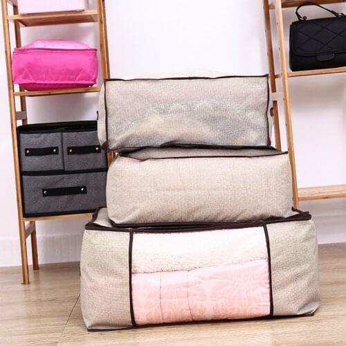 1PC Clothes Quilt Storage Bag Blanket Closet Sweater Organizer Box Sorting Pouches Home Clothes Cabinet Container Storage Box