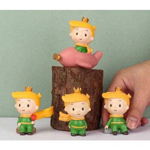 1Pcs The little Prince Toys Action Figures Ornaments Resin Home Decoration Accessories Gift Cake decoration