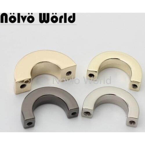 10-50 pieces 3 colors 8.0 5.0mm 5/8'' 3/4'' durable square edge arch bridge for woman leather bag u rings factory