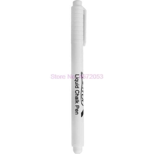 1000pcs/lot White Liquid Chalk Pen/Marker for Glass Windows Chalkboard Blackboard Stationery Office Supplies